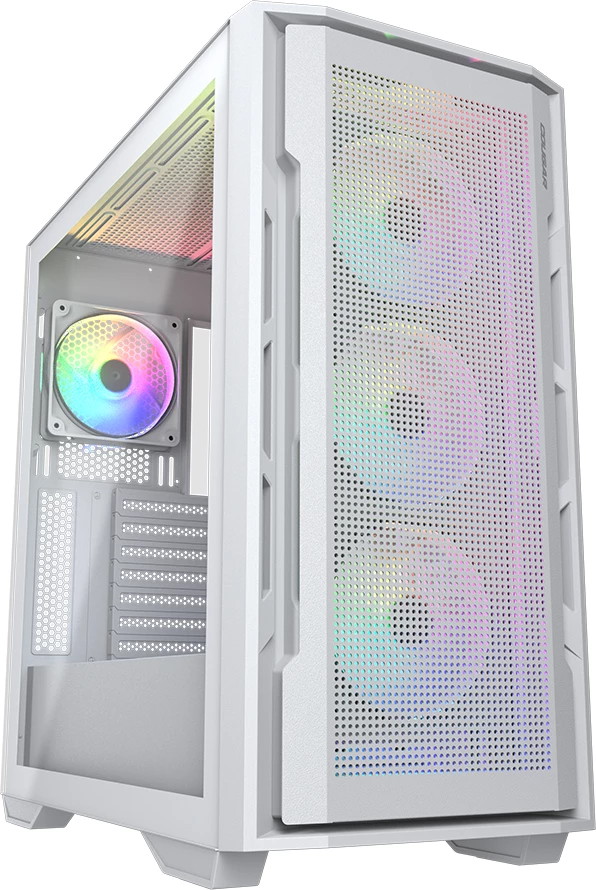 Kasë COUGAR UNIFACE RGB Midi Tower, ATX/E-ATX, 4x120mm RGB, USB-C, e bardhë