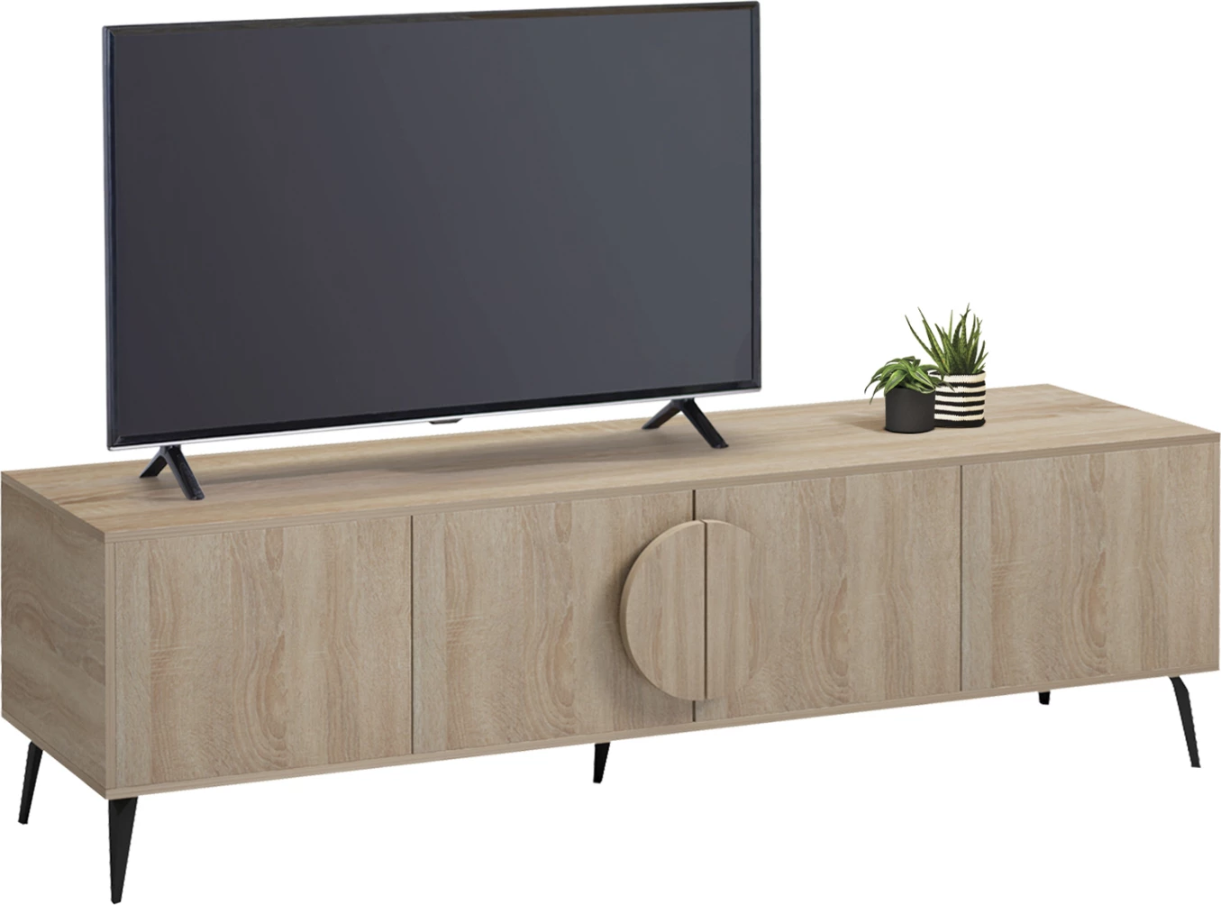 Komodë TV SAVORE, melaminë Sonama, 180x35.5x51cm