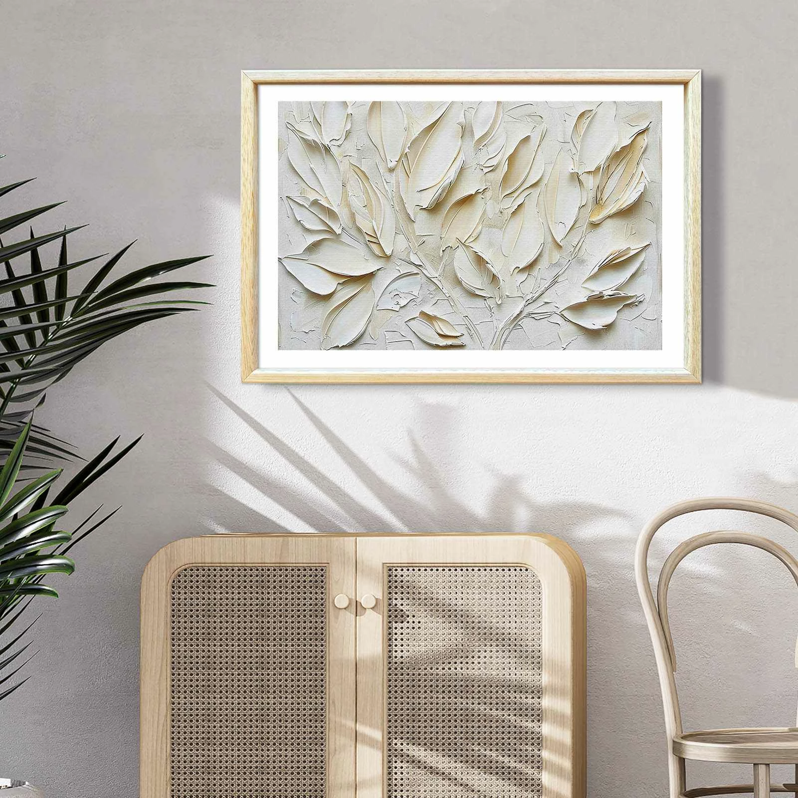 Pikturë dekorative me kornizë, MDF, Wallity, Ahswabisabi-026, 42x62cm