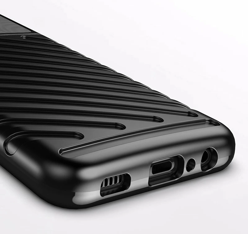 Mbështjellës Hurtel Thunder Case për Samsung Galaxy A03s, TPU, i zi