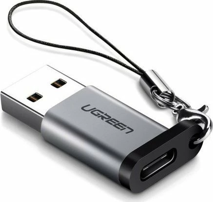 Adapter USB Ugreen US276 3.1 USB-A në USB-C, argjendtë