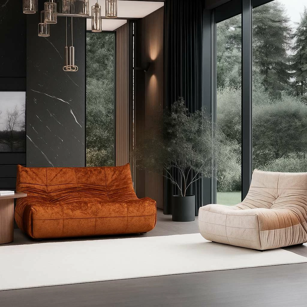 Divan dy ulëshe, ngjyrë e kuqe, Atelier del Sofa, Bocek