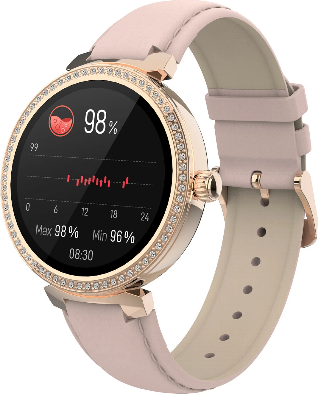 Smartwatch Denver SWC-342RO, 1.2" IPS Touchscreen, Bluetooth, rozë