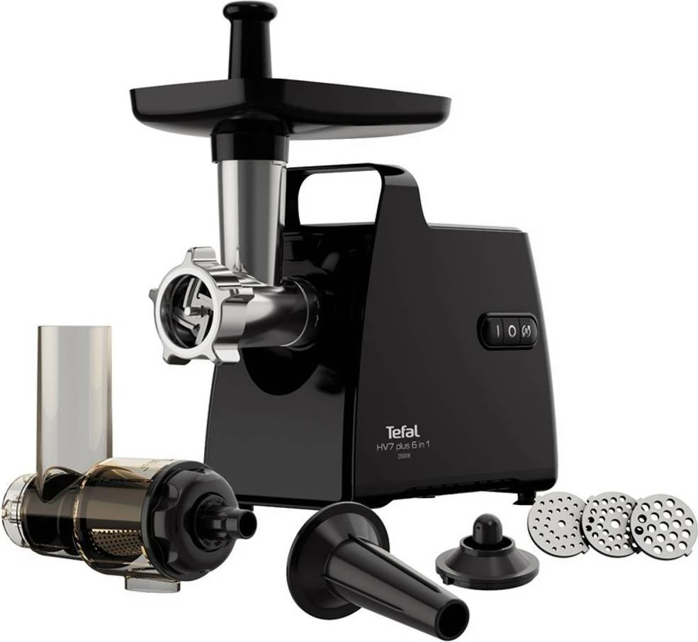 Grirëse mishi, Tefal, NE553838 HV7 Plus 6-in-1, 2000 W, 2.8 kg/min, e zezë