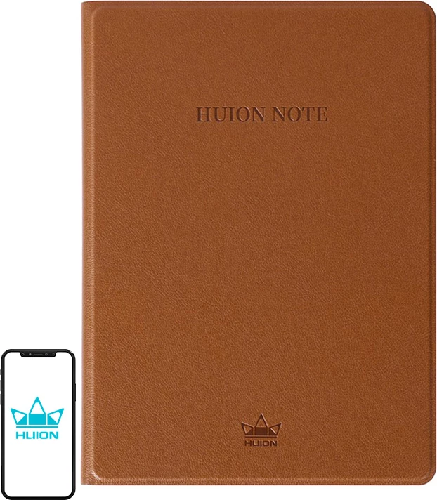 Bllok digjital, Huion, Note X10, A5, Bluetooth 5.0, 4096 nivele presioni, 50 faqe, kafe