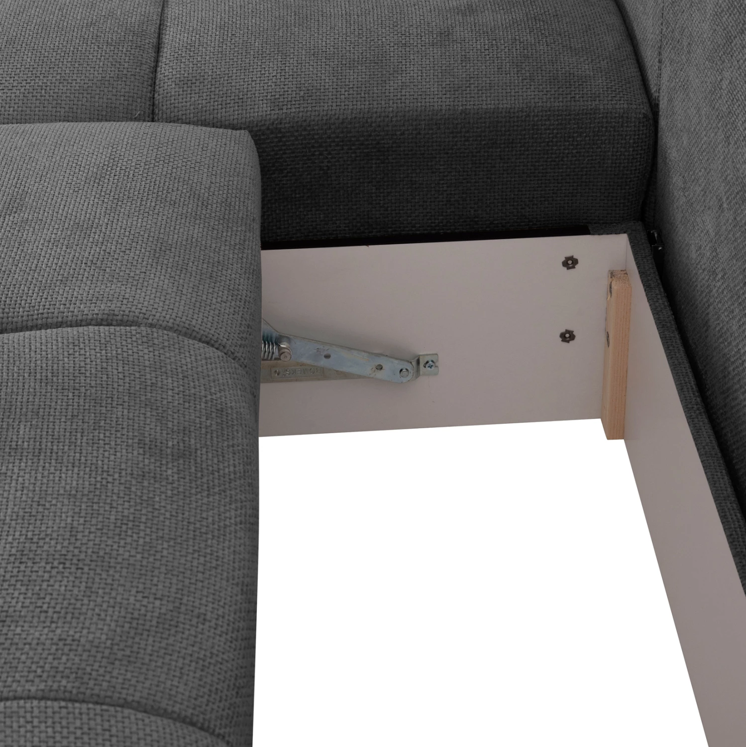 Kënd-sofë shtrati majtas COMFYRA, material gri, FH3336.01L, 270x181x75cm