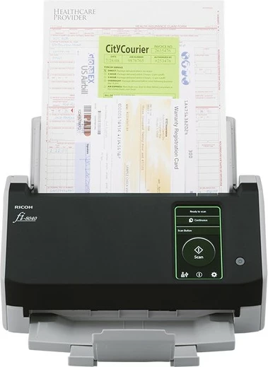 Skaner Ricoh fi-8040, 210 x 297 mm, 600 x 600 DPI, 24 bit, 8 bit, 40 ppm, 80 ipm
