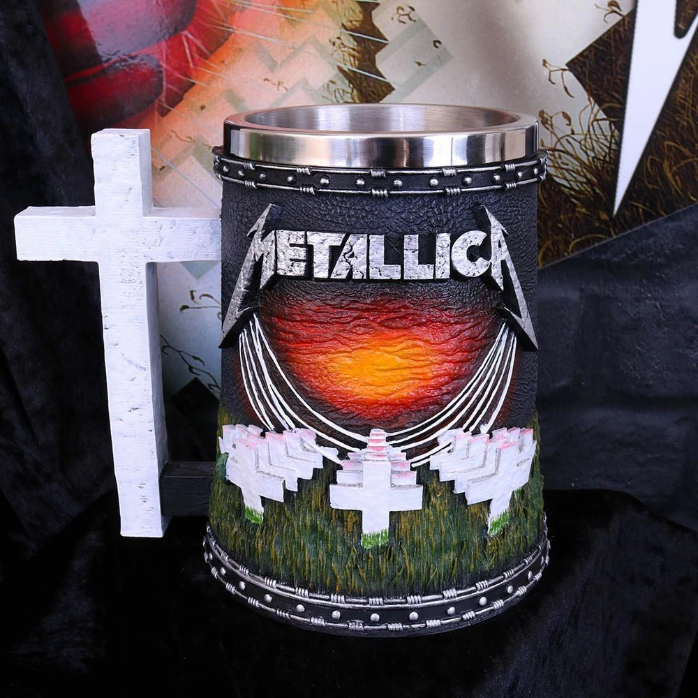 Mug NEMESIS NOW Metallica Master of Puppets, 18 cm, rrëshirë me insert inox