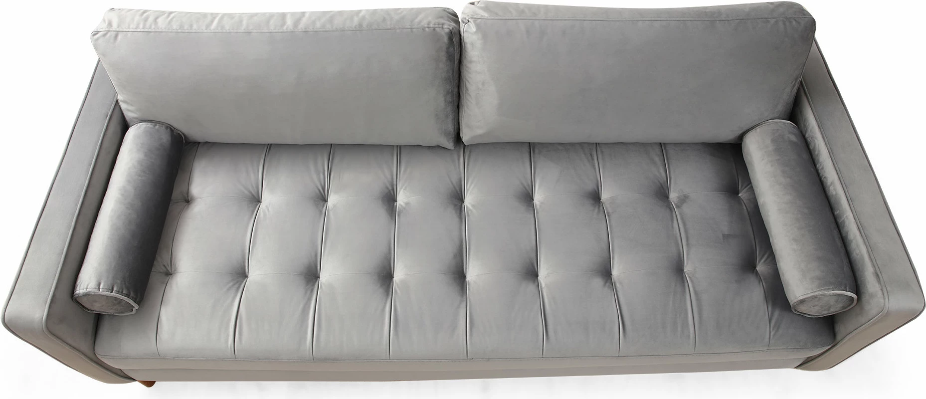 Divan treshe Atelier del Sofa, Rome, ngjyrë gri e çelët