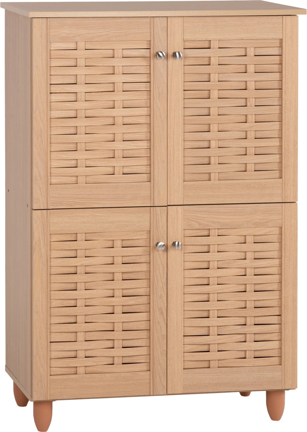 Kabinet këpucësh KABIRA, ngjyrë lisi, FH2210.09, 77x34x115H cm