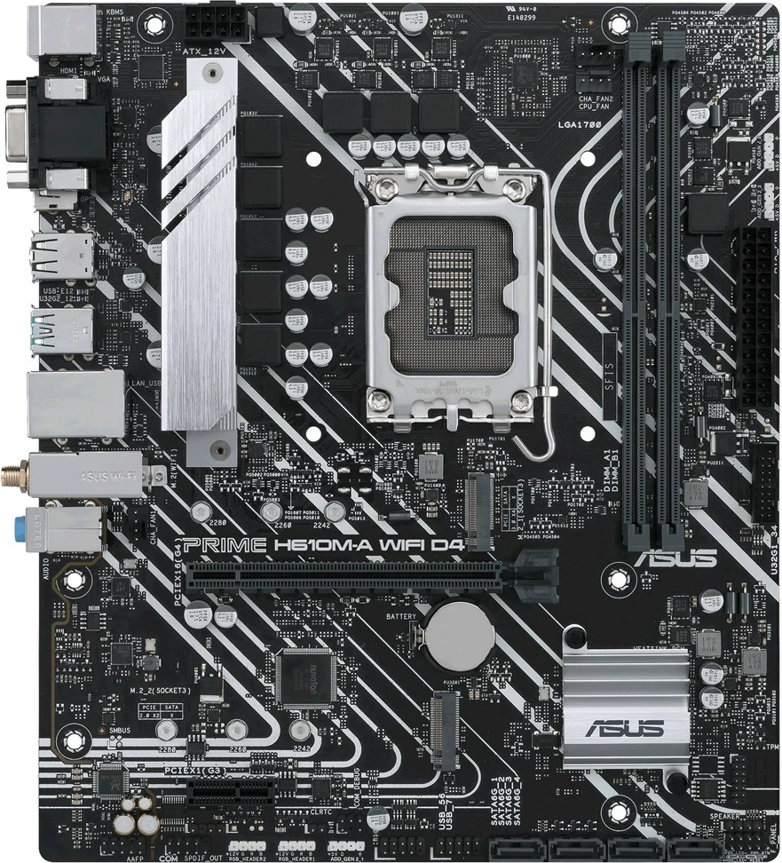 Pllakë amë ASUS PRIME H610M-A WIFI D4, Intel H610, micro ATX