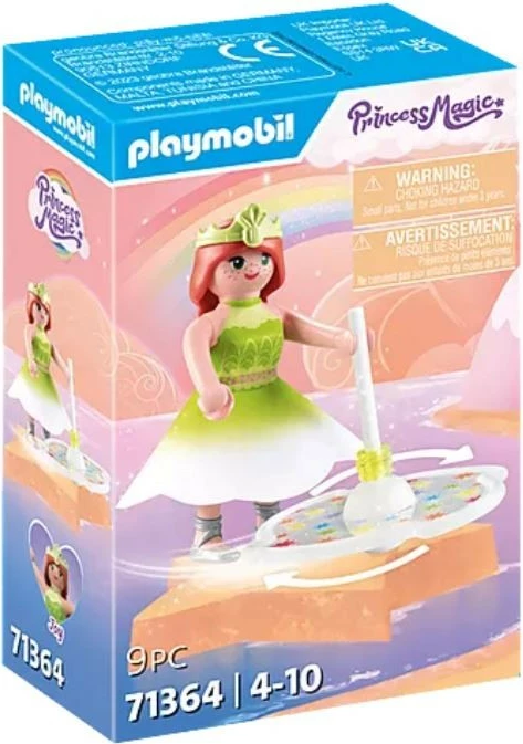 Set lodër Playmobil Princess Magic 71364 me princeshë dhe bllok ylberi