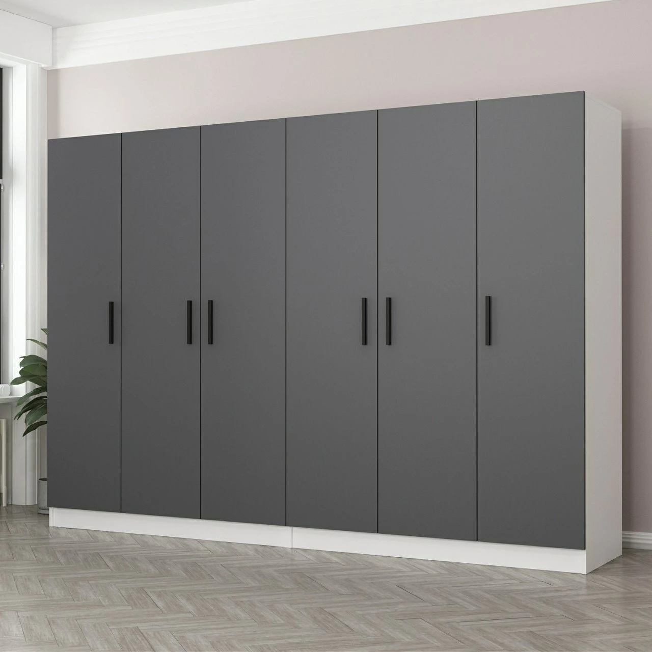 Dollap Skye Decor, antracit, 270x210x52cm