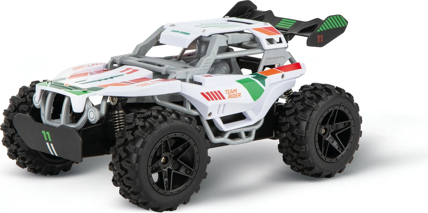Makine lodër Carrera RC Team Rider, buggy, 2.4GHz, elektrike, bardhë