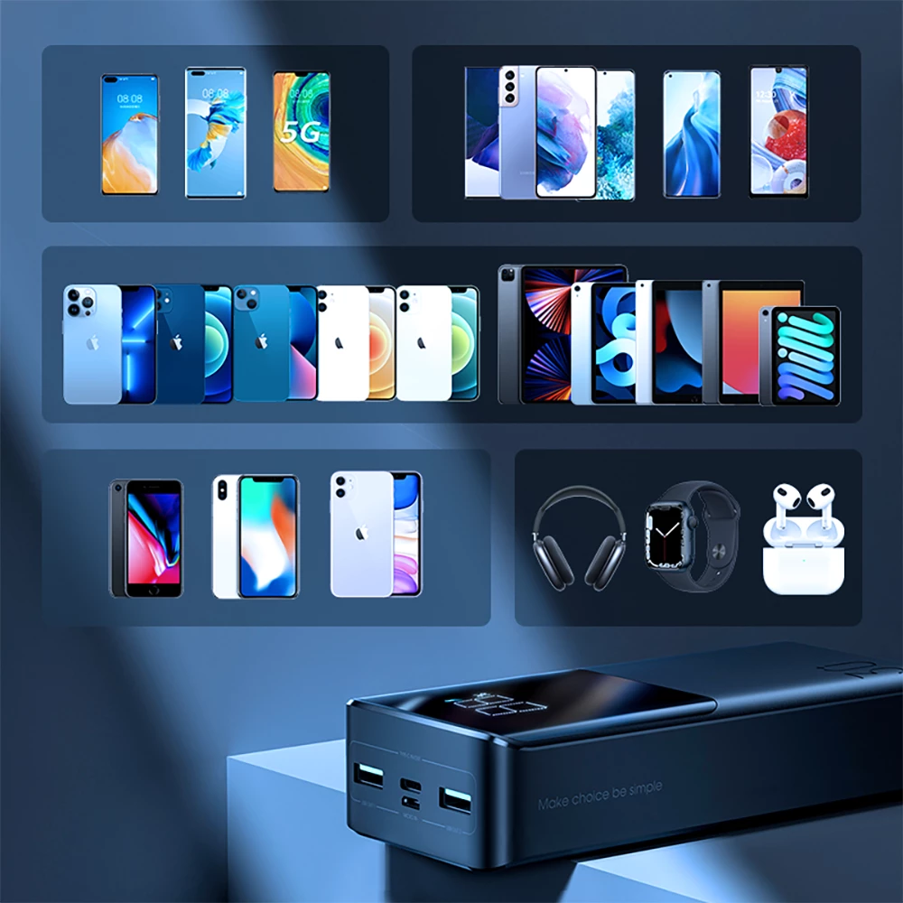 Power bank Joyroom JR-QP193 30000mAh 22.5W PD/QC3.0/AFC, i zi, me kabllo