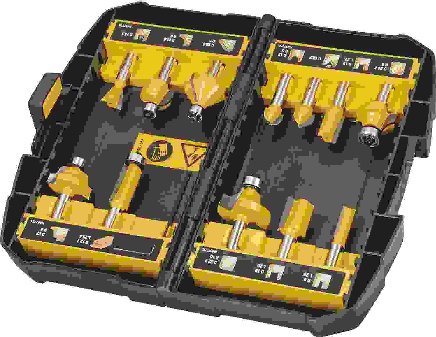 Set frezash për frezë DeWalt DT90016, 12 copë