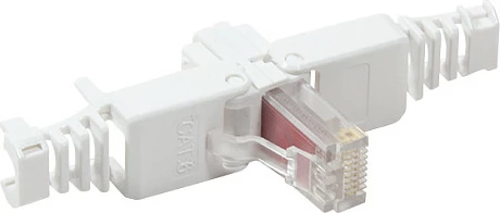 Konektor RJ45 LogiLink Cat6 UTP, toolless, i bardhë
