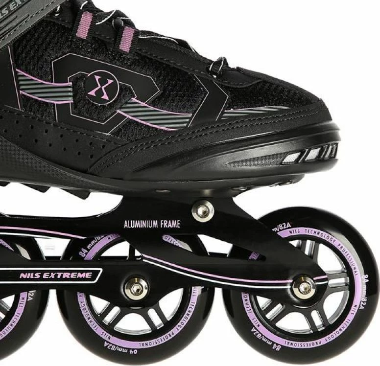 Rollera unisex Nils Extreme, të zeza e vjollcë