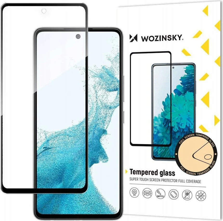 Xham i temperum Wozinsky Full Glue 5D për Samsung Galaxy A53 5G, 0.30mm, 9H, Case Friendly, 1 copë, i zi