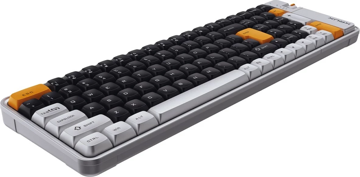 Tastierë Krux Zyro 96% Office Cross, wireless, 100 taste, black-grey