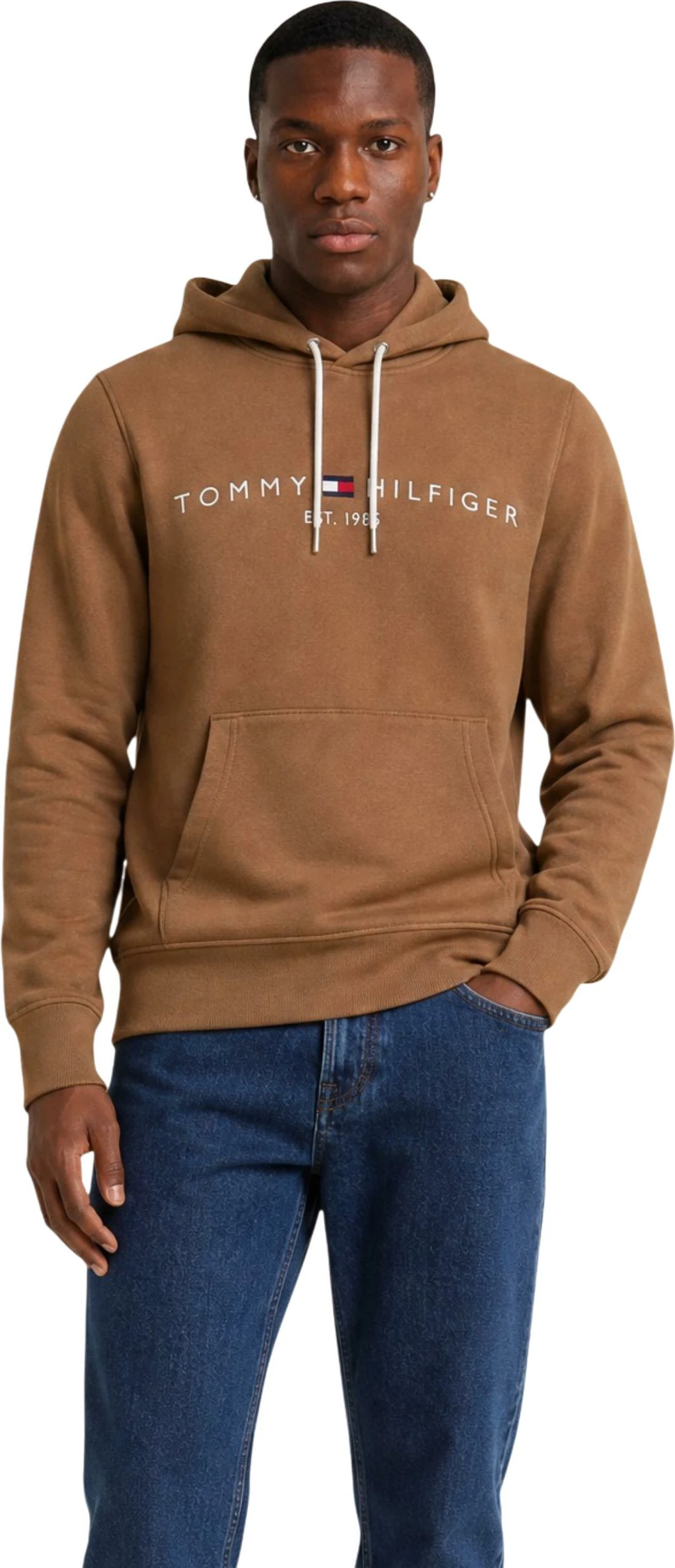 Duks me kapuç Tommy Hilfiger MW0MW11599, kafe