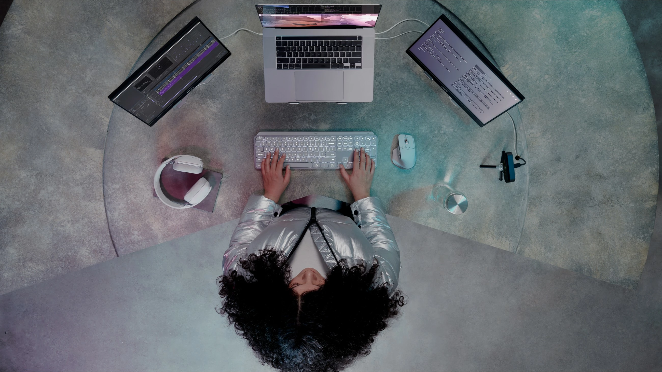 Tastierë Logitech MX Keys S, pale grey, CH, Bluetooth