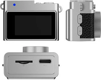Kamerë dixhitale EASYPIX MiniPro XS1, 1 MP, Full HD, microSD deri 32GB, USB-C, 18 g, argjend/zi