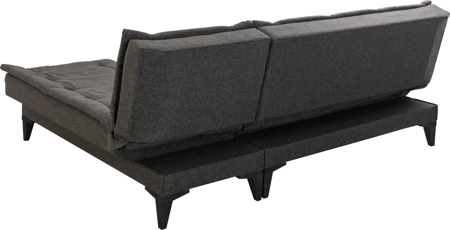 Kënd-sofë krevati Atelier del Sofa, Santo-S, ngjyrë antracit