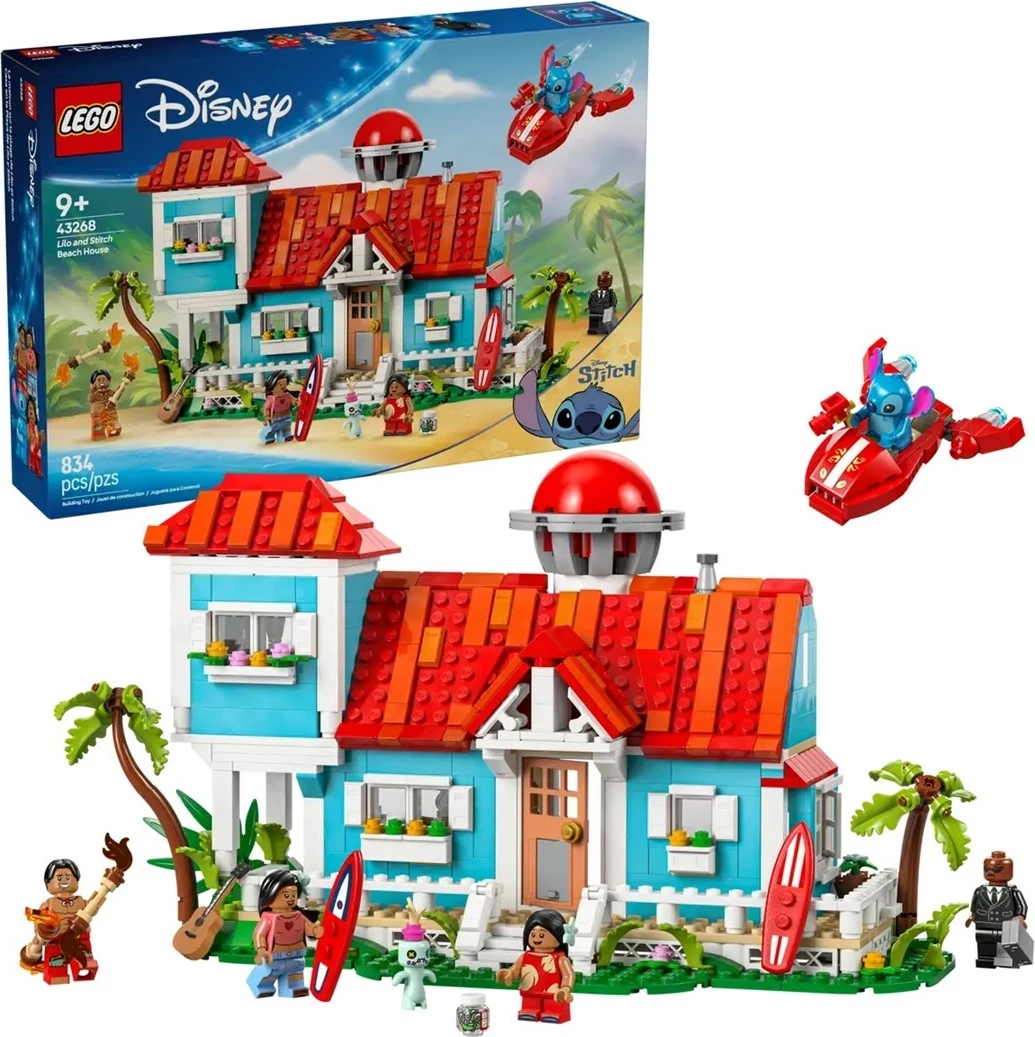 Set LEGO Disney Lilo and Stitch Beach House, 43268