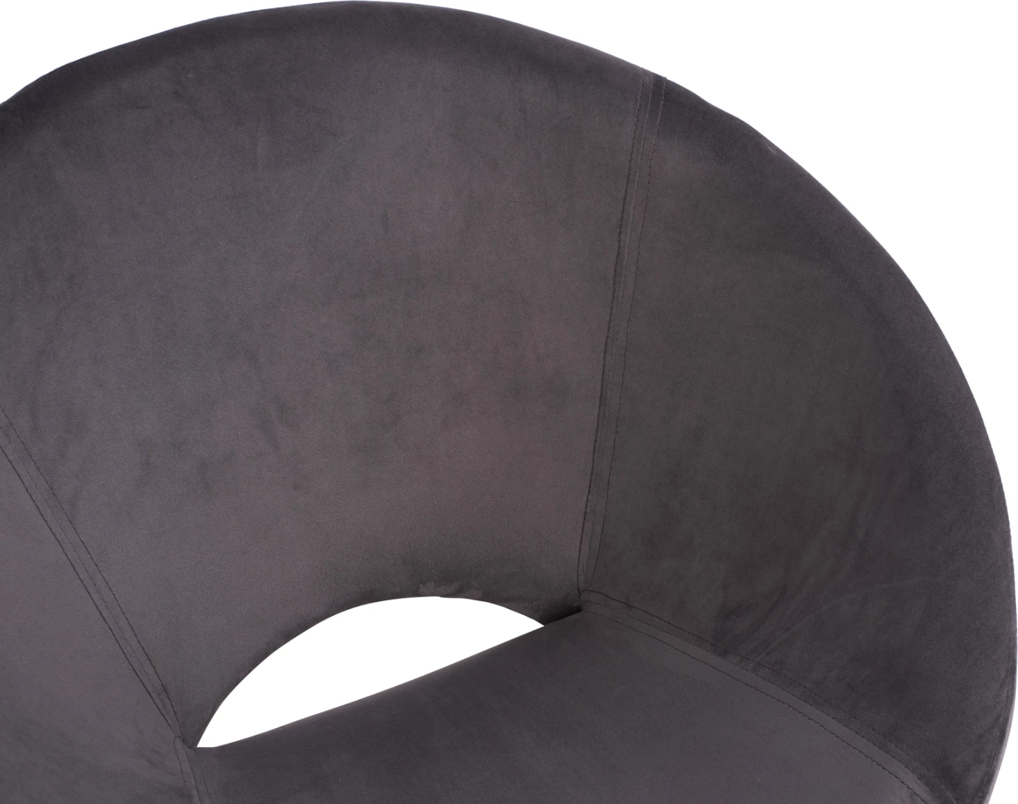 Karrige lëkundëse kadifeje Paulina FH8399.01, gri, 76x86x76cm