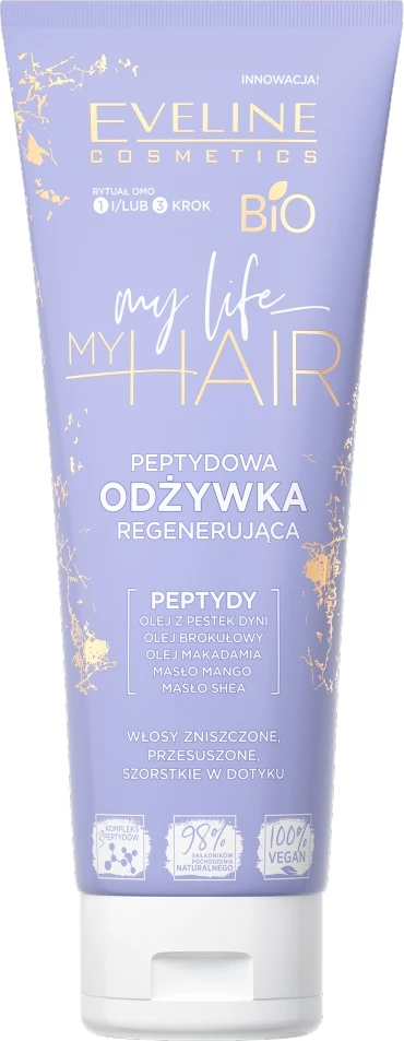 Kondicioner për femra Eveline Cosmetics My Life My Hair Peptide Regenerating, 250ml