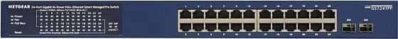 Switch NETGEAR GS724TP-300EUS, 24-Port Gigabit PoE+, Rackmount, blu e errët