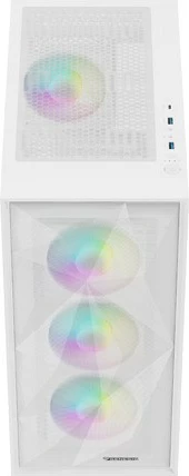 Kasë Natec Genesis Diaxid 605 ARGB, Midi Tower, e bardhë