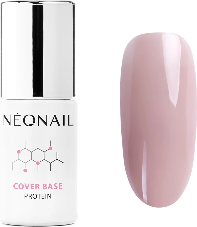 Bazë hibride për thonj për femra NeoNail Cover Base Protein Soft Nude 7.2ml