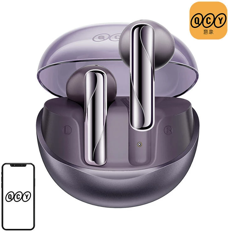 Kufje TWS QCY AilyBuds Clear T32, Bluetooth 5.3, me mikrofon, vjollcë