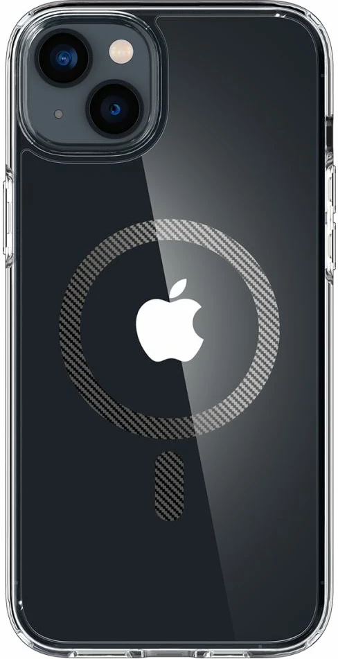 Mbështjellës Spigen Ultra Hybrid Mag për iPhone 14 Plus, MagSafe, Transparent Gri