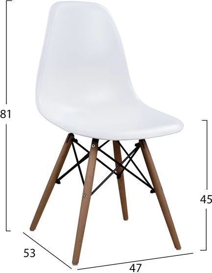 Set tavoline ngrënieje 5 pjesë me tavolinë dhe 4 karrige FH102224 120x80x73 cm