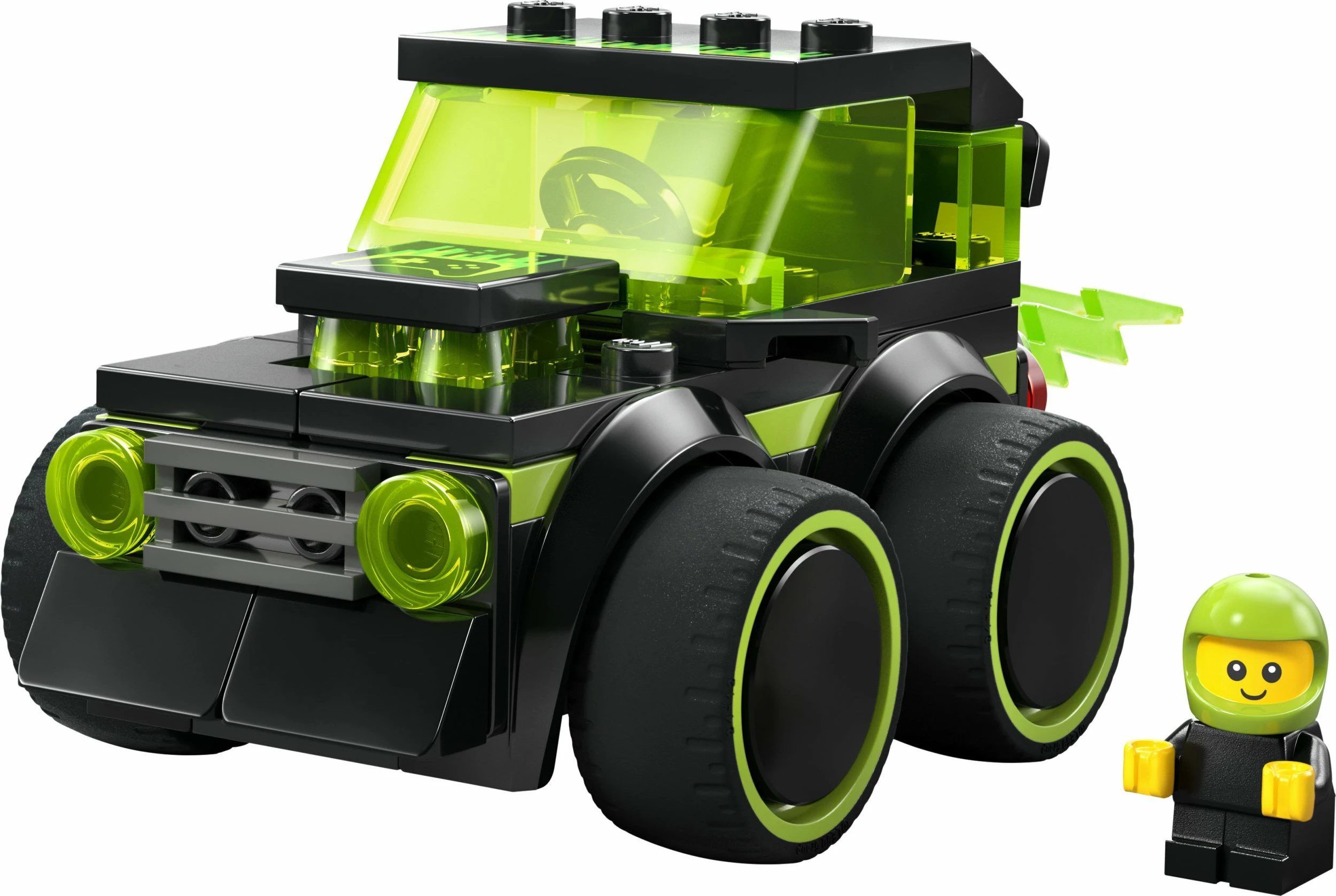 Set LEGO City Vehicles LEGO 60484 Gaming Race Car, 64 copë, 5+, zi/jeshile neon
