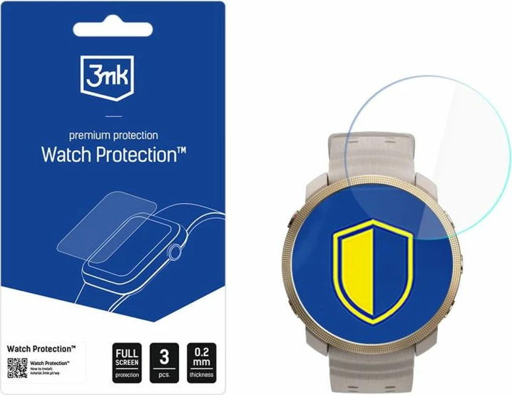 Mbrojtës ekrani për orë Polar Vantage M3 3mk Protection FlexibleGlass, set prej 3 copë