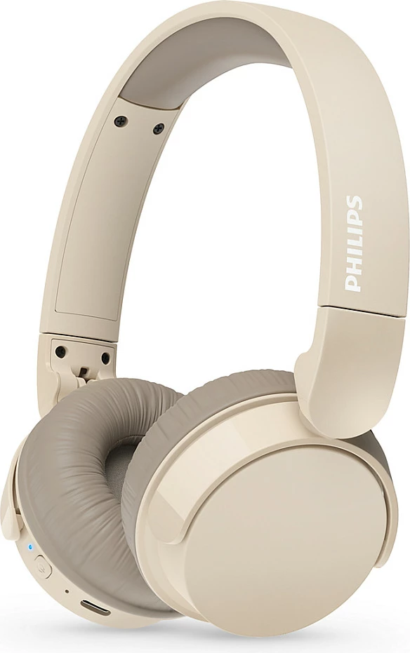 Kufje wireless Philips TAH3209BG/00, Bluetooth 5.3, 25h bateri, USB-C, bezhë