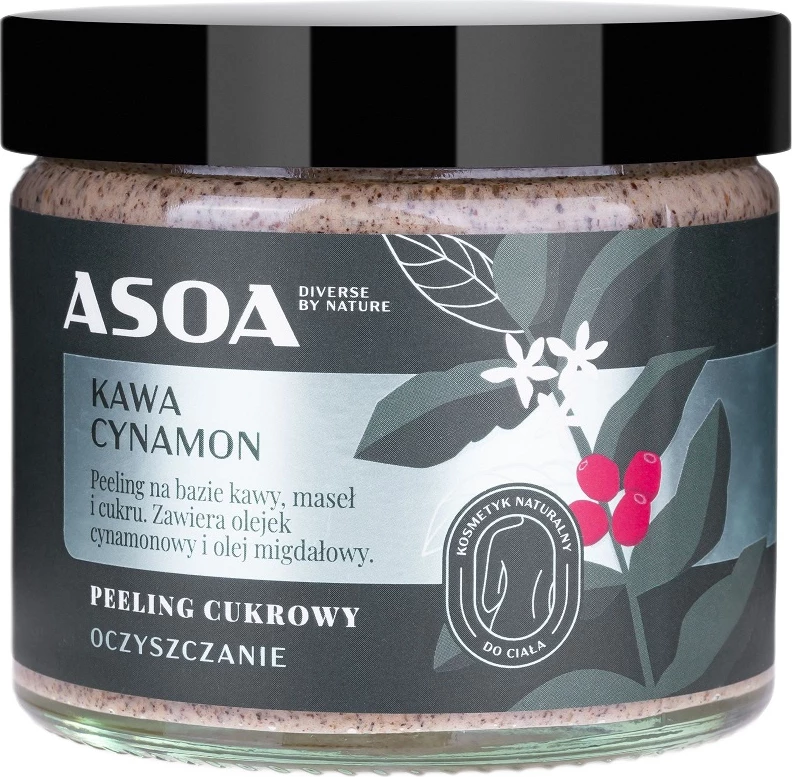 Scrub trupi për femra Asoa Coffee-Cinnamon 250ml