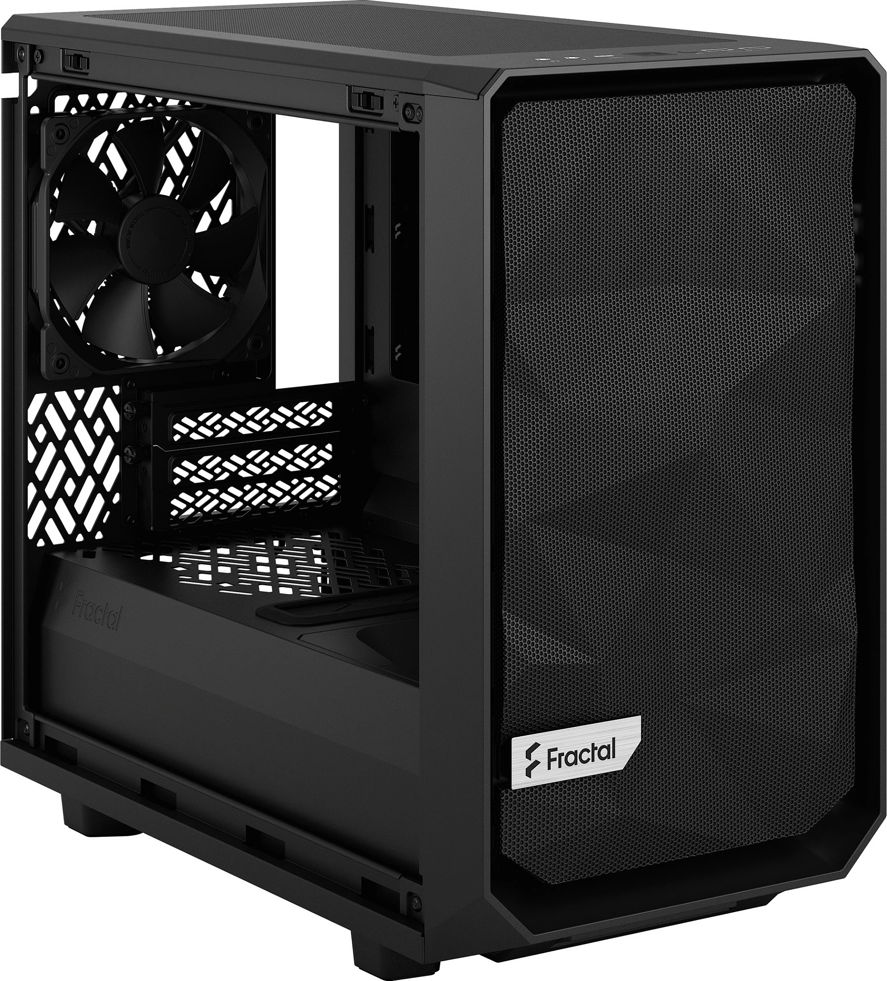 Kasë Fractal Design Meshify 2 Nano, Mini-Tower, Tempered Glass Dark Tint, e zezë