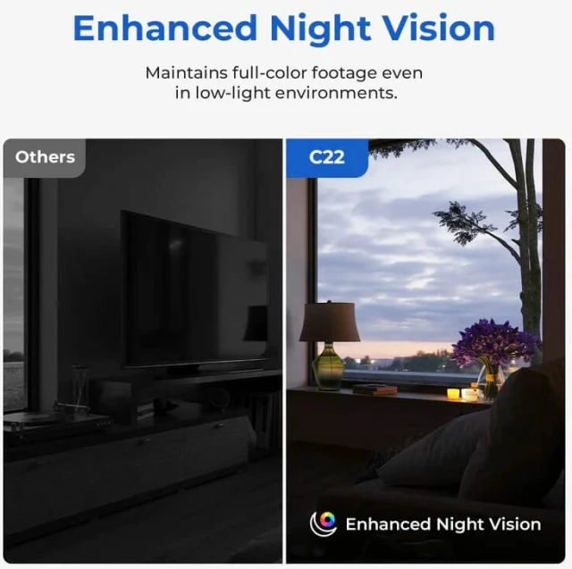 Kamerë sigurie Wi‑Fi për brenda IMILAB C22 (CMSXJ60A_W) 3K/5MP, 360° pan/115° tilt, zoom 6x, e bardhë