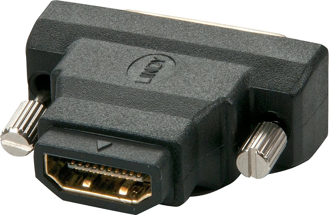 Adapter LINDY HDMI-A (m) në DVI-D (f), i zi