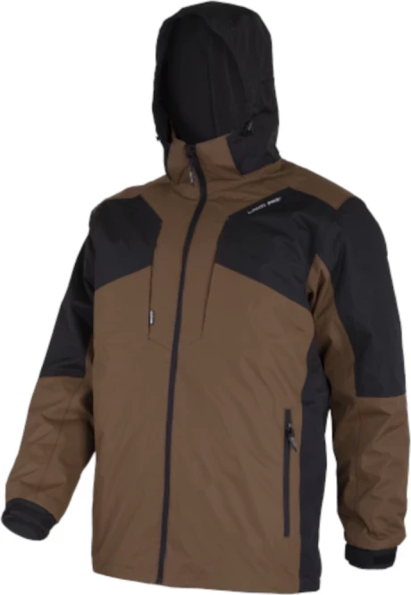 Xhaketë pune 3-në-1 LAHTI PRO L4093805, 2XL, e papërshkueshme nga uji 2000 mm, me astar të heqshëm, kafe/zezë