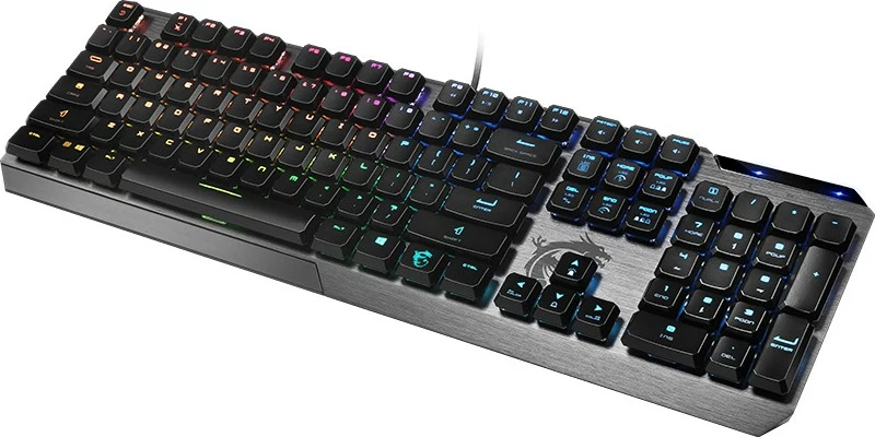 Tastierë gaming MSI VIGOR GK50 Low Profile, mekanike, RGB, USB, e zezë/metalike