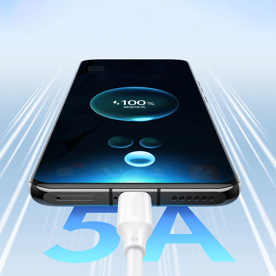 Kabllo USB-C në USB-C Ugreen US562, 1m, 100W, e bardhë