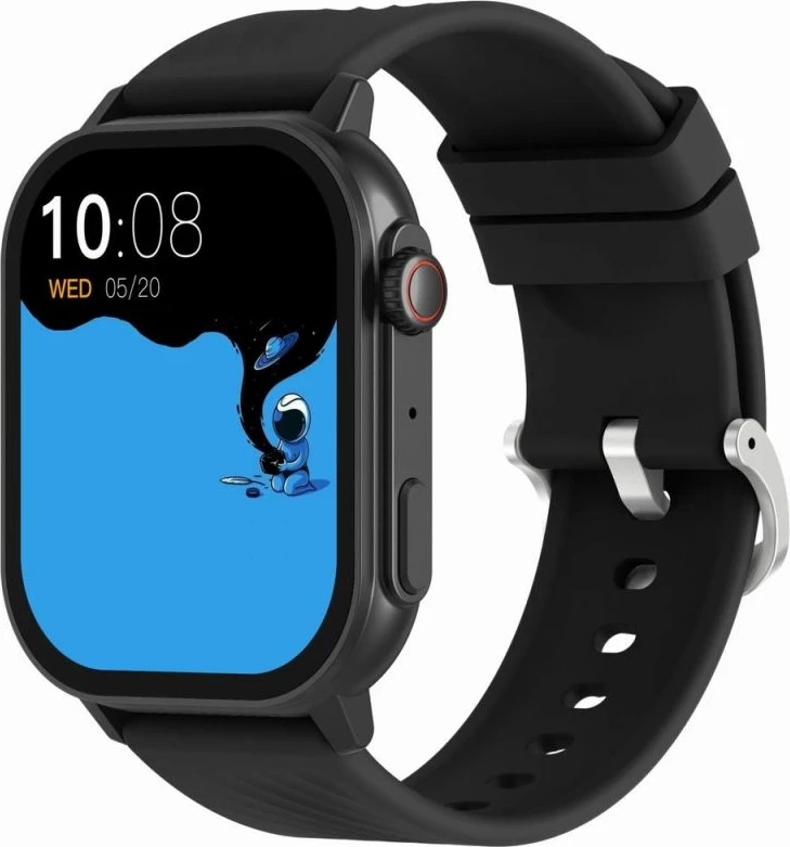 Smartwatch Gravity për meshkuj, e zezë