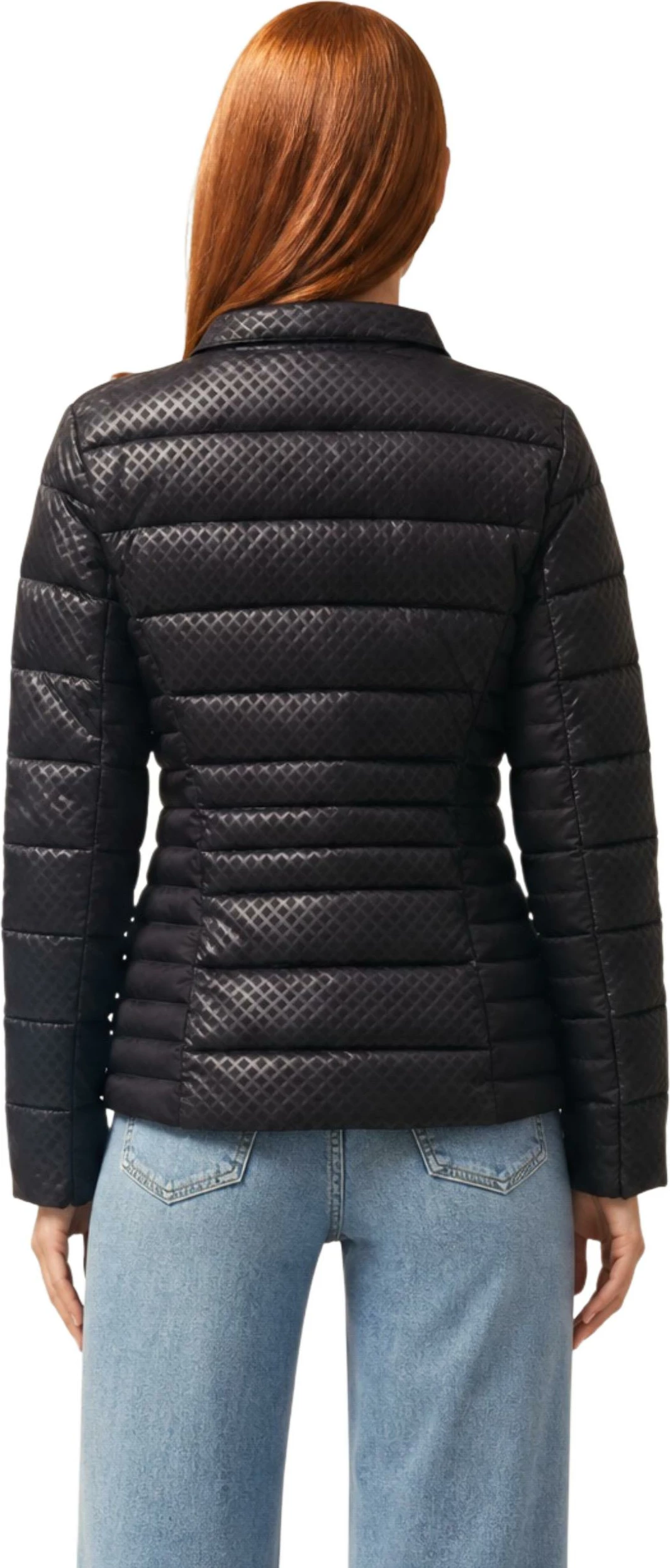Jakne për femra Guess NEW VONA BLOCK EMBOS W6YL16 W2891, e zezë [Madhësia: XS]