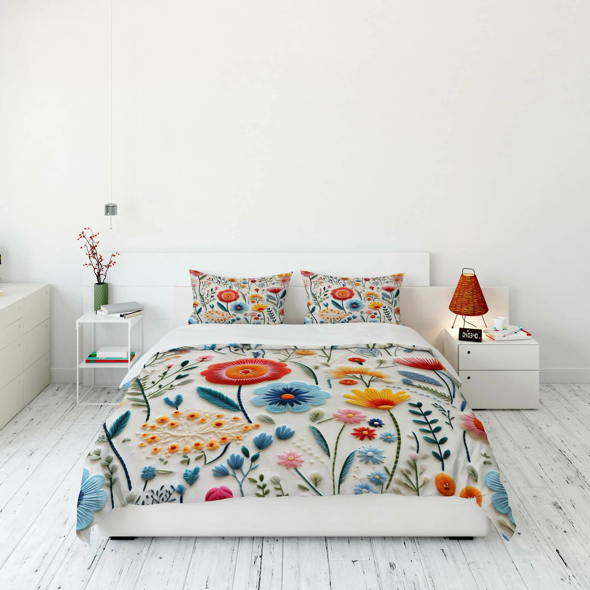 Set mbulesë për jorgan Super King, shumëngjyrëshe, L'essentiel, FLW_DVT25-3